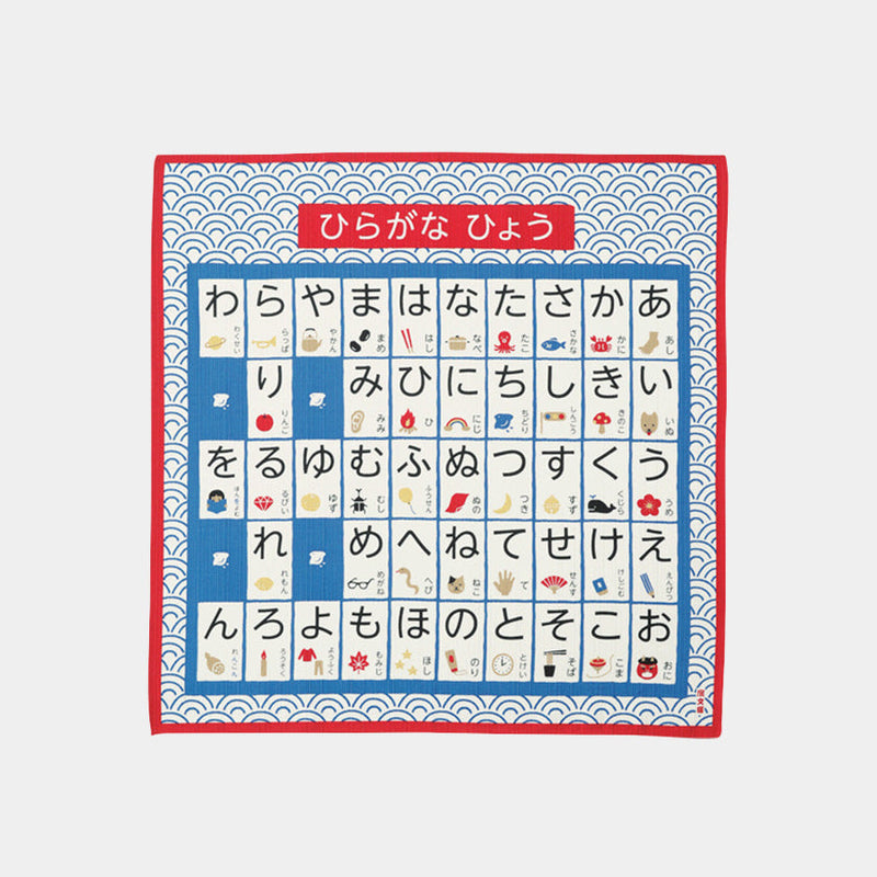 [FUROSHIKI] HIRAGANA TABLE (S) | YOKOHAMA DYEING | HAMAMONYO