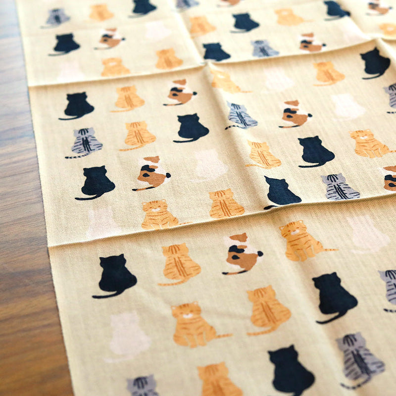 [TOWELS] SIT DOWN CAT | YOKOHAMA DYEING | HAMAMONYO