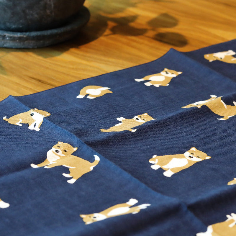 [TOWELS] MAME-SHIBA LOVE | YOKOHAMA DYEING | HAMAMONYO