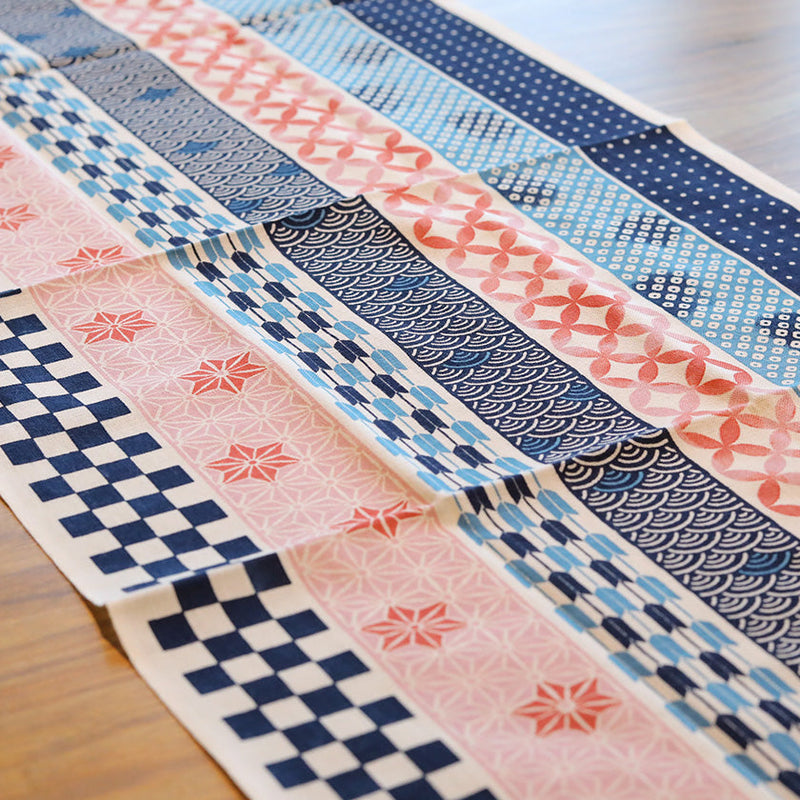 [TOWELS] AUSPICIOUS PATTERN STRIPE | YOKOHAMA DYEING | HAMAMONYO