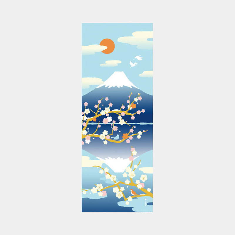 [TOWELS] TENUGUI UPSIDE-DOWN MT.FUJI | YOKOHAMA DYEING | HAMAMONYO