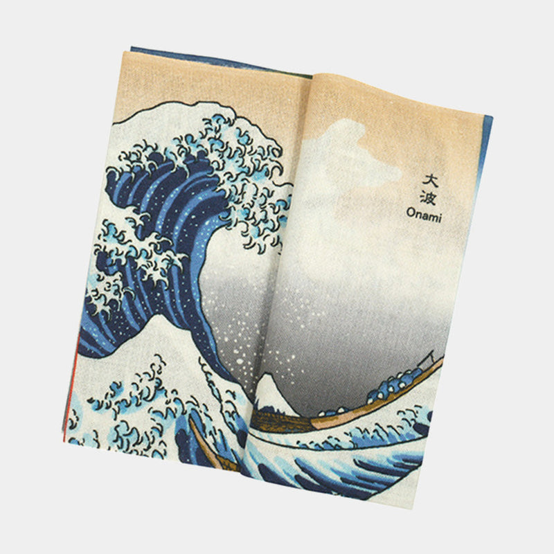 [TOWELS] TENUGUI HOKUSAI AND HIROSHIGE | YOKOHAMA DYEING | HAMAMONYO