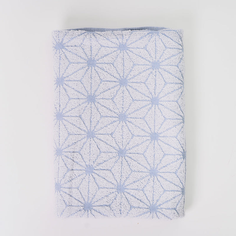 [TOWELS] "JAPANESE MOTIF" HEMP STAR DESIGN BATH TOWEL | SENSHU TOWEL | FUKUROYA TOWEL