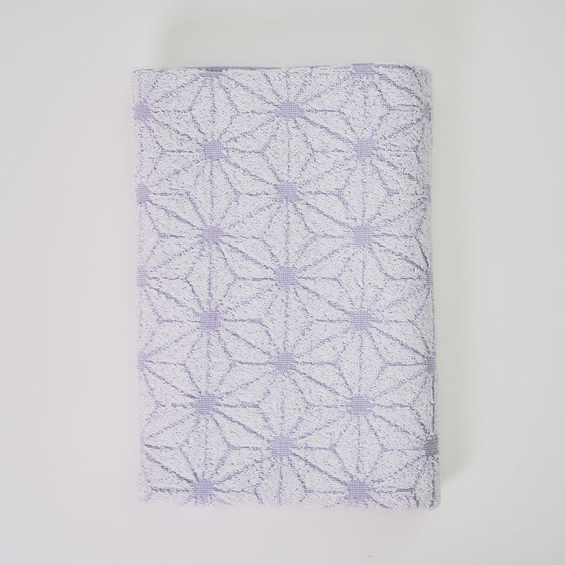 [TOWELS] "JAPANESE MOTIF" HEMP STAR DESIGN BATH TOWEL | SENSHU TOWEL | FUKUROYA TOWEL