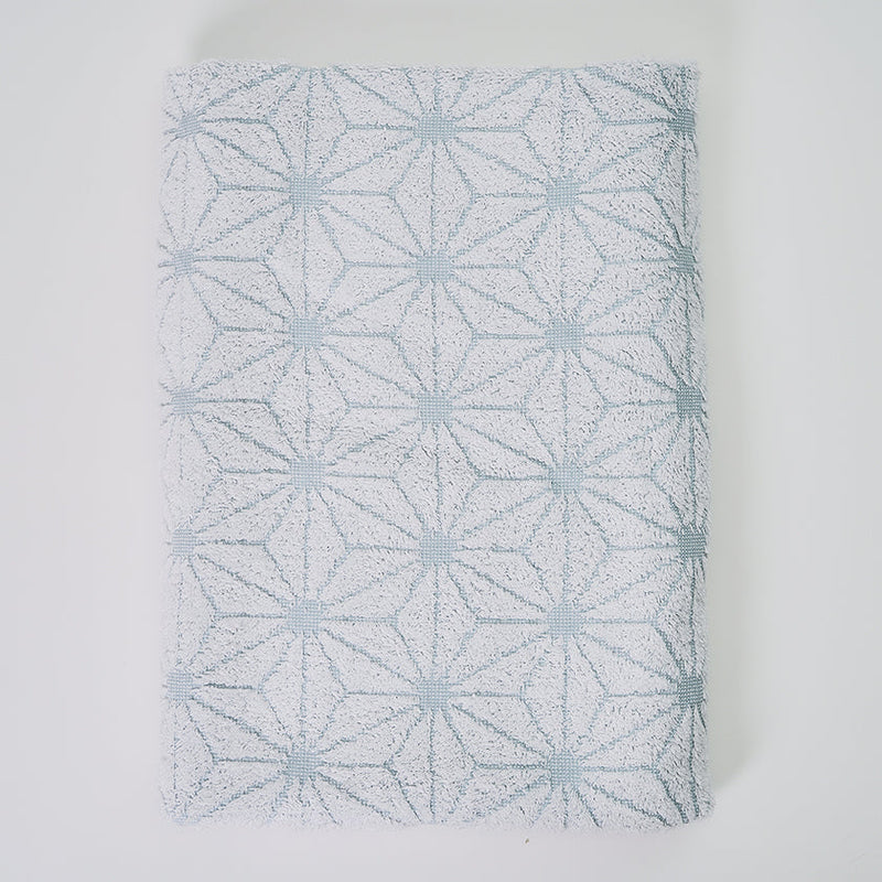 [TOWELS] "JAPANESE MOTIF" HEMP STAR DESIGN BATH TOWEL | SENSHU TOWEL | FUKUROYA TOWEL