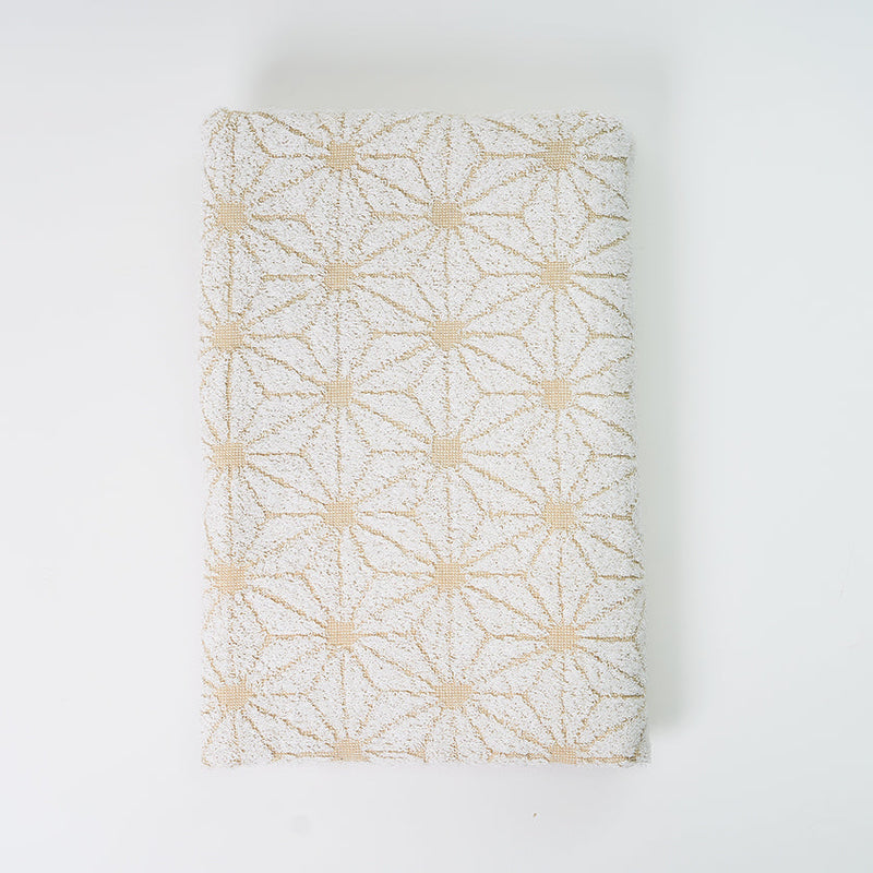 [TOWELS] "JAPANESE MOTIF" HEMP STAR DESIGN BATH TOWEL | SENSHU TOWEL | FUKUROYA TOWEL