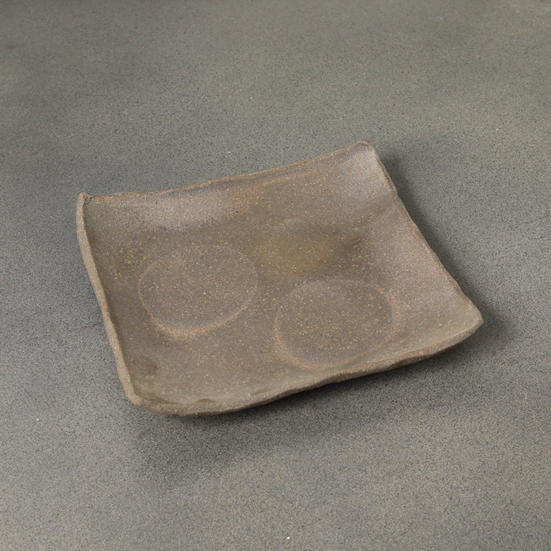 [PLATE] STONEWARE SQUARE PLATE | SETO WARE | SEKKI SHINGO TAKEUCHI