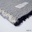 [SCARF] BANSHU-ORI COTTON WOOL STOLE (NAVY) | BANSHU-ORI | FUJI GAUZE