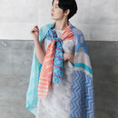 [SCARF] BANSHU-ORI LAYER STALL (BLUE1) | BANSHU-ORI | POLS