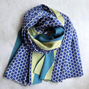 [SCARF] BANSHU-ORI JACQUARD LONG CUPRO STALL (PURPLE) | BANSHU-ORI | POLS