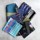 [SCARF] BANSHU-ORI JACQUARD LONG CUPRO STALL (NAVY BROWN) | BANSHU-ORI | POLS