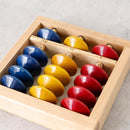 Abacus base plate: the inside has been changed to natural wood, and the outside to white.