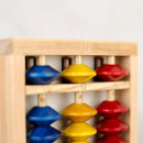 Abacus base plate: the inside has been changed to natural wood, and the outside to white.