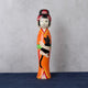 [洋娃娃]田道時期風格的kokeshi（木娃娃）橙色| tsuchiyu dento kokeshi（木娃娃）| Akihiro Konno
