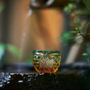 [EDO KIRIKO] KIKUTSUNAGI AND KAGOME THREE-PIECE SET FOR SAKE | TABLEAU