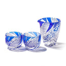 [EDO KIRIKO] METEOR THREE-PIECE SET FOR SAKE | TABLEAU