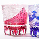 [EDO KIRIKO] "GAIFUKAISEI" "KANAGAWAOKINAMIURA" AND KIKUKAGOME OLD-FASHIONED GLASS | TABLEAU