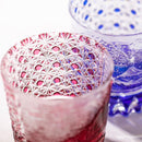[EDO KIRIKO] "GAIFUKAISEI" "KANAGAWAOKINAMIURA" AND KIKUKAGOME OLD-FASHIONED GLASS | TABLEAU