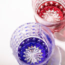 [EDO KIRIKO] "GAIFUKAISEI" "KANAGAWAOKINAMIURA" AND KIKUKAGOME OLD-FASHIONED GLASS | TABLEAU