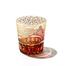 [EDO KIRIKO] "GAIFUKAISEI" "KANAGAWAOKINAMIURA" AND KIKUKAGOME OLD-FASHIONED GLASS | TABLEAU