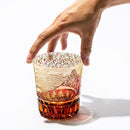 [EDO KIRIKO] "GAIFUKAISEI" "KANAGAWAOKINAMIURA" AND KIKUKAGOME OLD-FASHIONED GLASS | TABLEAU