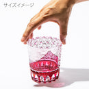 [EDO KIRIKO] "GAIFUKAISEI" "KANAGAWAOKINAMIURA" AND KIKUKAGOME OLD-FASHIONED GLASS | TABLEAU