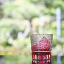 [EDO KIRIKO] "GAIFUKAISEI" "KANAGAWAOKINAMIURA" AND KIKUKAGOME OLD-FASHIONED GLASS | TABLEAU