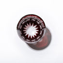 [EDO KIRIKO] "RED FUJI" "MT. FUJI" AND YARAI OLD-FASHIONED GLASS | TABLEAU