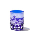 [EDO KIRIKO] "RED FUJI" "MT. FUJI" AND YARAI OLD-FASHIONED GLASS | TABLEAU