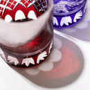 [EDO KIRIKO] "RED FUJI" "MT. FUJI" AND YARAI OLD-FASHIONED GLASS | TABLEAU