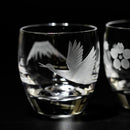 [EDO KIRIKO] แก้วสาเก "MT. FUJI" และ "CRANE" "CHERRY BLOSSOM" | ตาราง