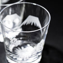 [EDO KIRIKO] "MT. FUJI" และ "CRANE" "CHERRY BLOSSOM" กระจกสมัยเก่า | ตาราง