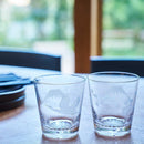 [EDO KIRIKO] "MT. FUJI" และ "CRANE" "CHERRY BLOSSOM" กระจกสมัยเก่า | ตาราง