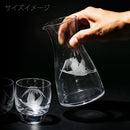 [江戶切子] MT.富士與鶴清酒三件套 |畫面