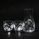 [เอโดะ คิริโกะ] มท. ชุดสามชิ้น FUJI และ CHERRY BLOSSOM สำหรับสาเก | ตาราง