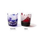 [EDO GLASS] RED FUJI "MT. FUJI" AND SAKURA FREE CUP | TABLEAU