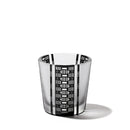 [에도 유리] KOMON "KANOKO" "삼중 라인 체크" "할당" 프리 컵 블랙 | 타블로