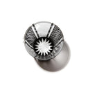 [에도 유리] KOMON "KANOKO" "삼중 라인 체크" "할당" 프리 컵 블랙 | 타블로