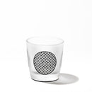 [에도 유리] KOMON "KANOKO" "삼중 라인 체크" "할당" 프리 컵 블랙 | 타블로