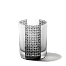 [EDO GLASS] KOMON "KANOKO" "ALLOCATION" "HEMP LEAF" "SPOTTED" "SHIPPO" "BAMBOO" แก้ว OLD-FASHIONED BLACK | ตาราง