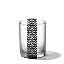 [EDO GLASS] KOMON "KANOKO" "ALLOCATION" "HEMP LEAF" "SPOTTED" "SHIPPO" "BAMBOO" แก้ว OLD-FASHIONED BLACK | ตาราง