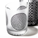 [EDO GLASS] KOMON "KANOKO" "ALLOCATION" "HEMP LEAF" "SPOTTED" "SHIPPO" "BAMBOO" แก้ว OLD-FASHIONED BLACK | ตาราง