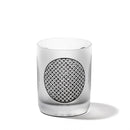 [EDO GLASS] KOMON "KANOKO" "ALLOCATION" "HEMP LEAF" "SPOTTED" "SHIPPO" "BAMBOO" แก้ว OLD-FASHIONED BLACK | ตาราง