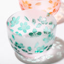 [CHOUKOKU GLASSES (CARVING) YUME GLASS] SAKURA SAKE CUP (CAPACITY80ML) | TABLEAU