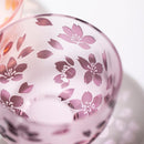 [CHOUKOKU GLASSES (CARVING) YUME GLASS] SAKURA SAKE CUP (CAPACITY80ML) | TABLEAU