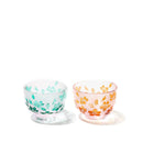 [CHOUKOKU GLASSES (CARVING) YUME GLASS] SAKURA SAKE CUP PAIR (CAPACITY 80ML) | TABLEAU