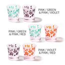 [CHOUKOKU GLASSES (CARVING) YUME GLASS] SAKURA SAKE CUP PAIR(CAPACITY 90ML) | TABLEAU