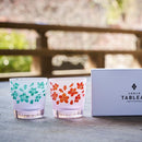 [초우코쿠 유리(조각) 유메 유리] 사쿠라 프리 컵 페어 | 타블로