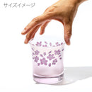 [CHOUKOKU GLASSES (CARVING) YUME GLASS] SAKURA OLD-FASHIONED GLASS | TABLEAU