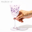 [CHOUKOKU GLASSES (CARVING) YUME GLASS] SAKURA WINE GLASS | TABLEAU